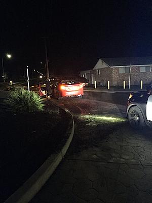 Driver Messing With Stereo Takes Out Roundabout in Kennewick