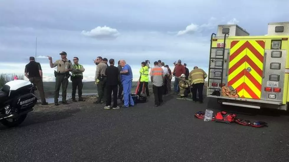 Man Ejected, Dies After Truck Goes Off 200 Foot Cliff Near Moses Lake