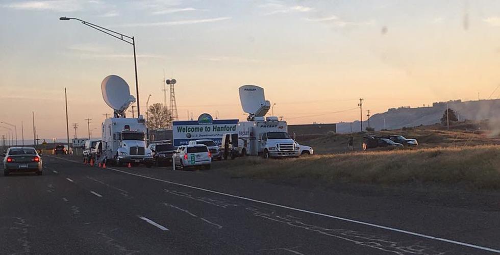 National News Crews Camped Out at Hanford Site!