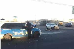 SUV Runs Stop Sign, Blasts Taxi, Injures Passenger