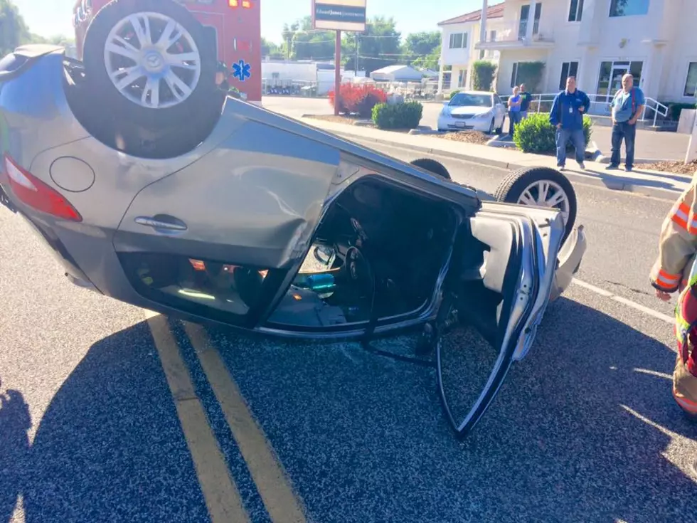 Driver Screw Up Flips Other Car After Wreck in Kennewick