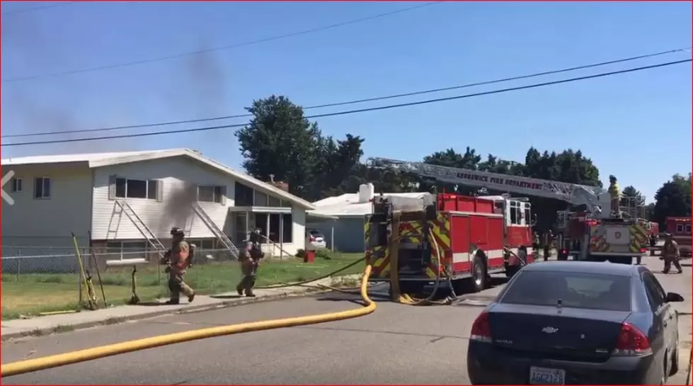 Kennewick House Fire Sends Plume of Smoke Seen for Miles