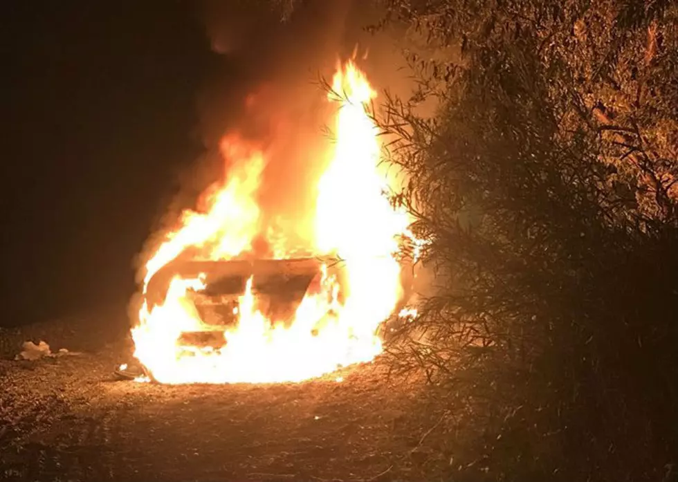 Stolen Car Found On Fire in Columbia Park