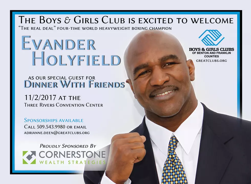 Boxing Champion Evander Holyfield is Coming to Kennewick for a Fundraising Event