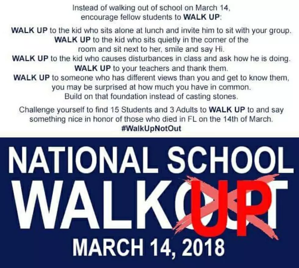 Students Encouraged to &#8216;Walk Up&#8217; Instead of Walking &#8216;Out&#8217; March 14th-Good Idea!
