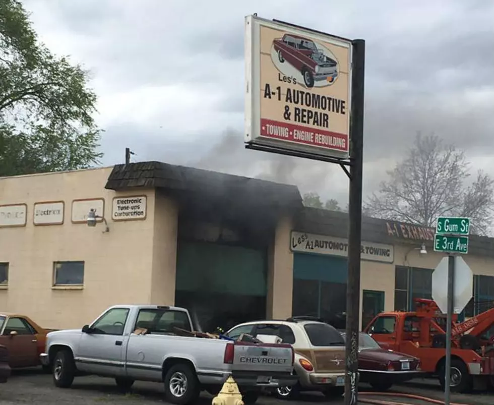 Fire Damages Kennewick Auto Repair Shop