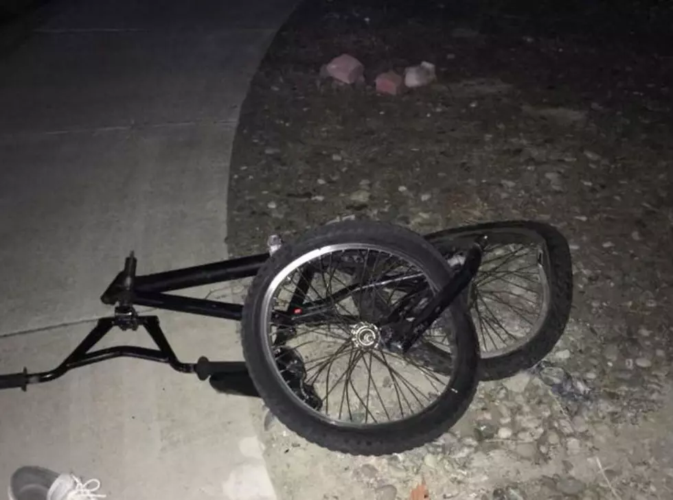 Bike Rider With NO Lights or Reflectors Slammed by Car, Taken to Hospital