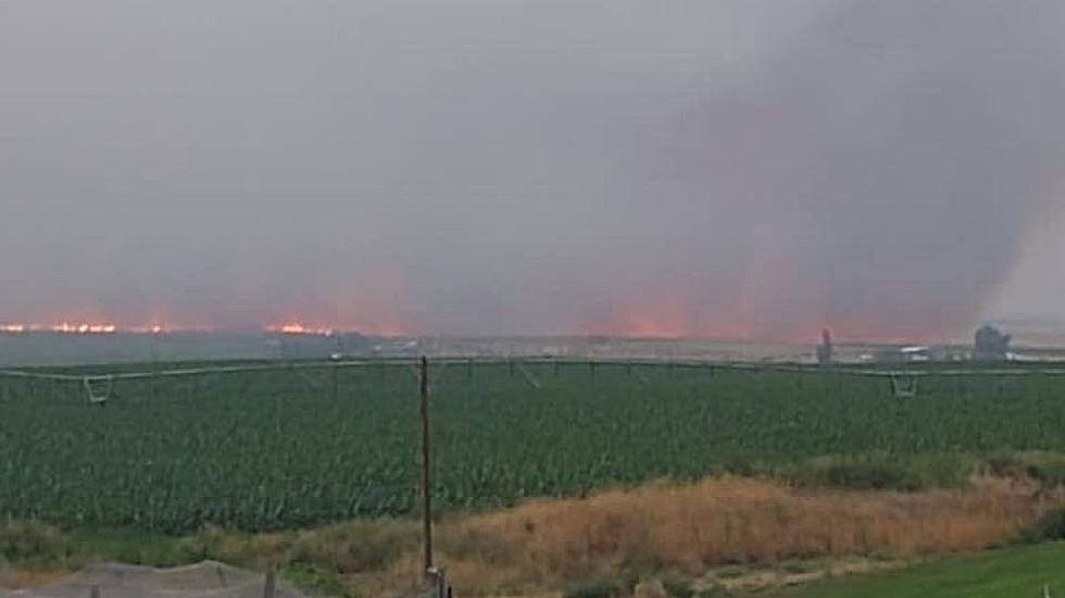 Breaking News: Large Fire Burning Near Eltopia Avoid the Area