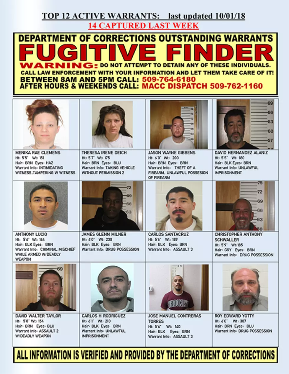 Friday’s Fugitive Finder Features All Kinds of Folks