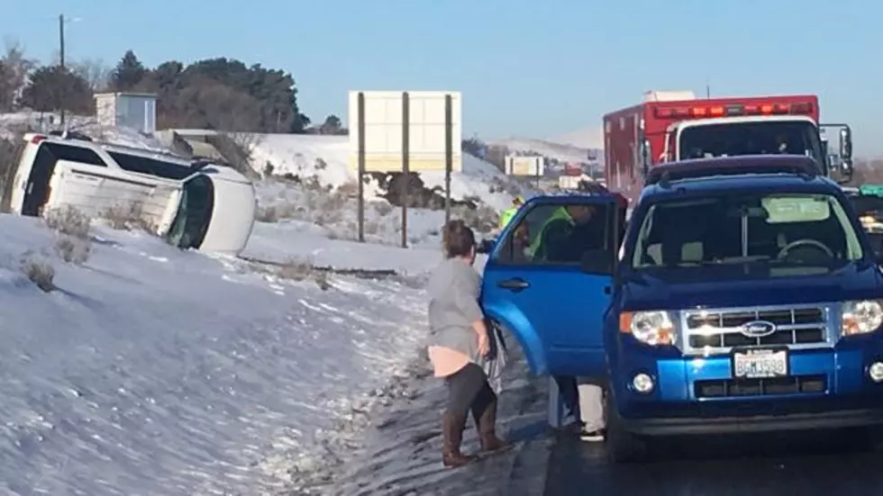 Two Little Girls Saved by Carseats After Vehicle Flip Near Edison St.