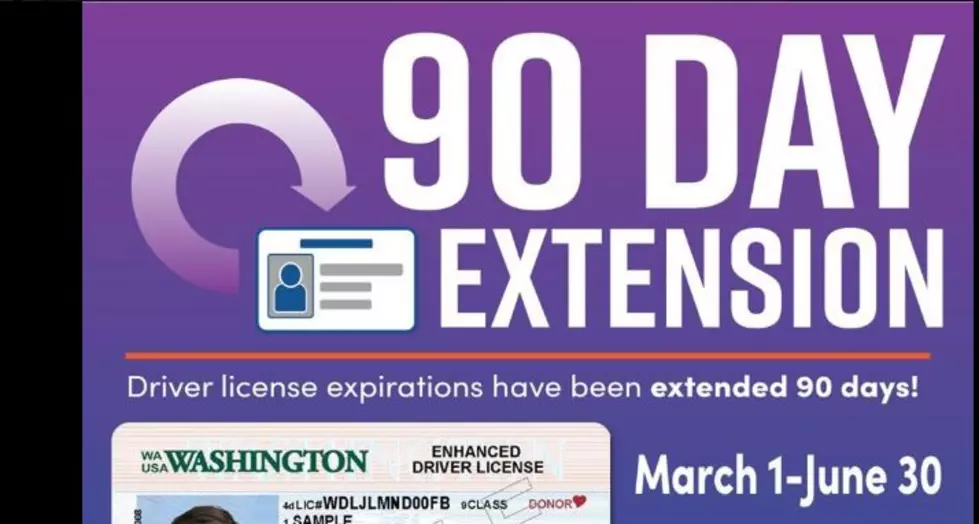 Drivers Licenses Extended 90 Days if Expire 3-1 Thru 6-30