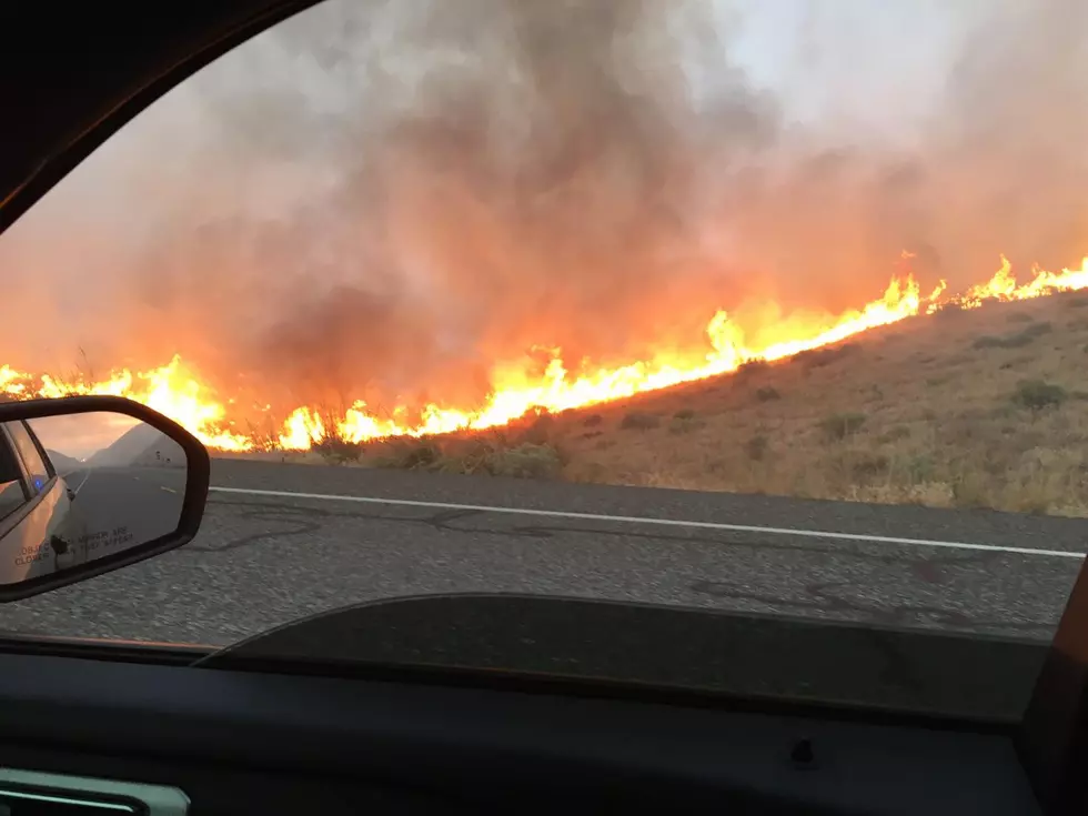 See Pics of Big Highway 397 Fire near Finley from Monday