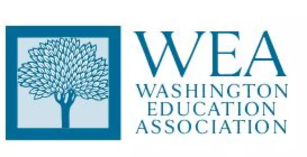 WEA (WA Education Assoc.) Raises BLM Flag Over Headquarters