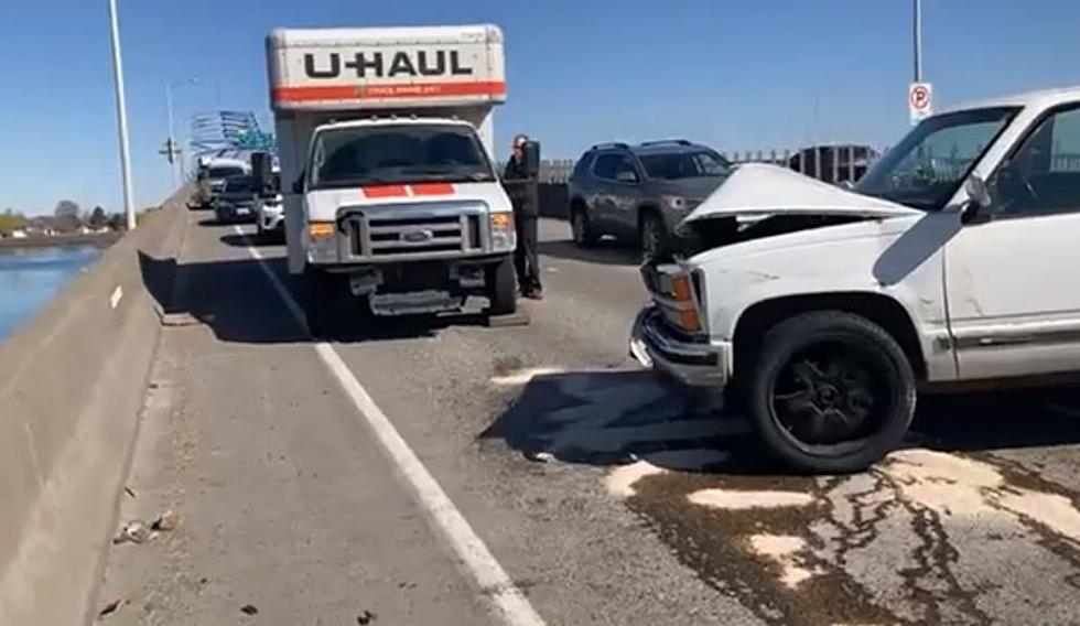 Multi Car Crash Snarls Blue Bridge North and South Tuesday–VIDEO