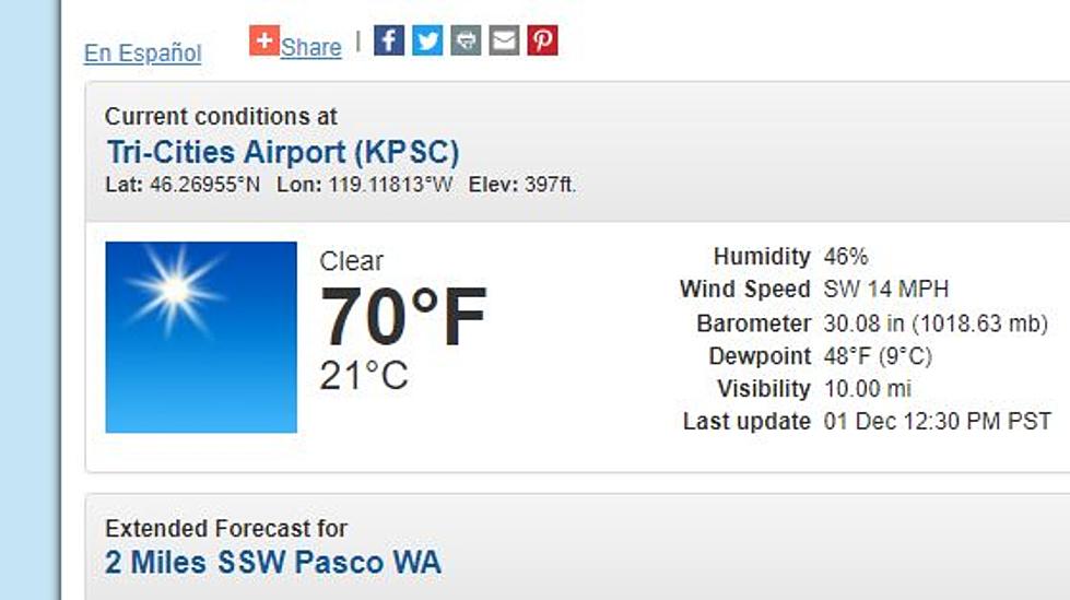 Did We Break Dec. 1 Temp Record? Depends Upon Which Thermometer