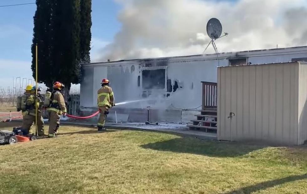 Sunday Fire Near Othello Leaves Family Homeless [VIDEO]