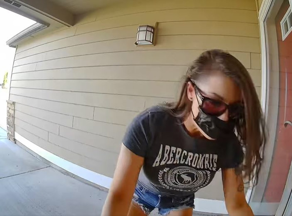 Pasco Porch Pirate So Close to Camera You can See Tattos [VIDEO]