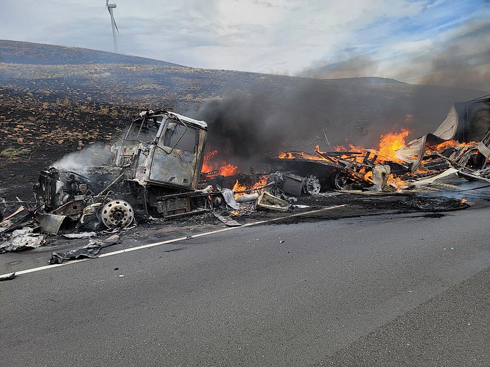 Semi Truck Fire Triggers Massive Blaze, I-90 Closed for Hours