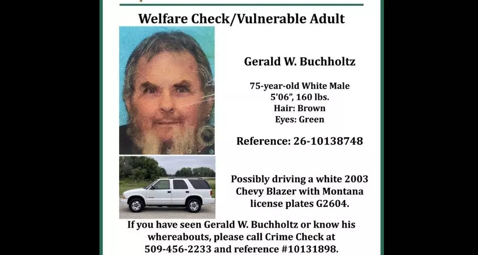 Silver Alert Subject Could Be Anywere from Spokane, to Montana, Oregon