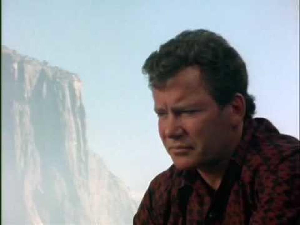 Capt. Kirk is Climbing a Mountain
