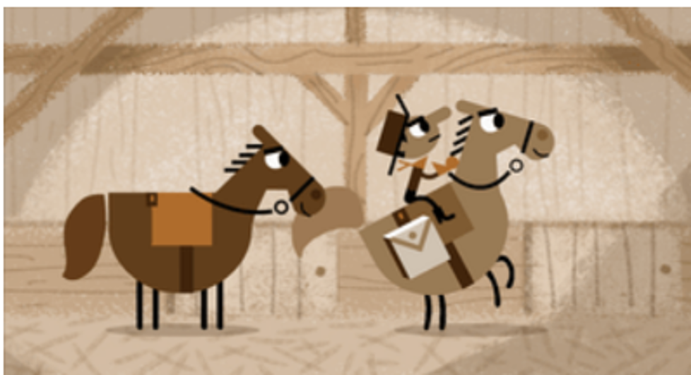 Google’s Pony Express Game – 155th Anniversary of the Pony Express