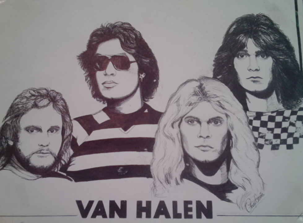 Van Halen Art Drawn For Kelly West &#8211; My Early Birthday Present