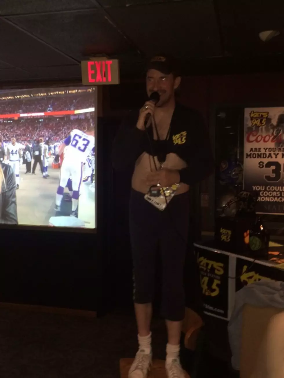 Todd Lyons Makes Good On His Bet To Publicly Wear Yoga Pants