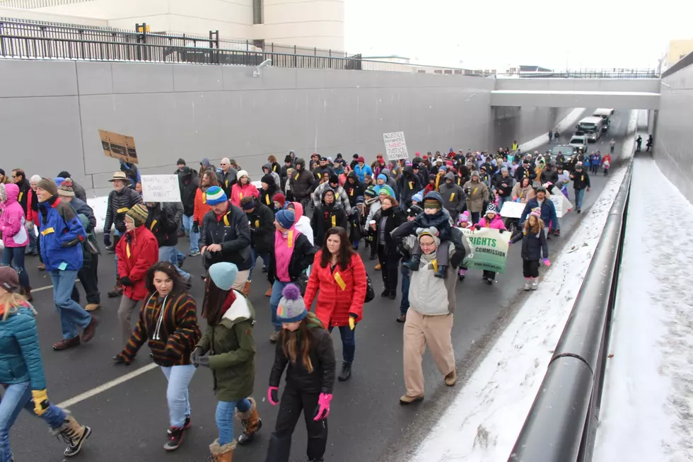 MLK Day Marchers Brave Cold Temperatures Along Yakima Route [PHOTOS]