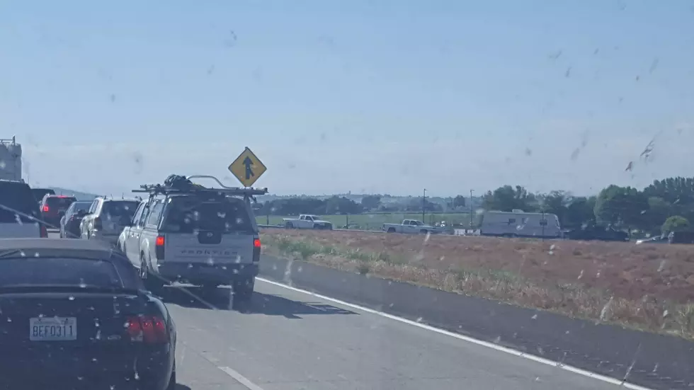 Accident Snarls Traffic on I-82 Friday