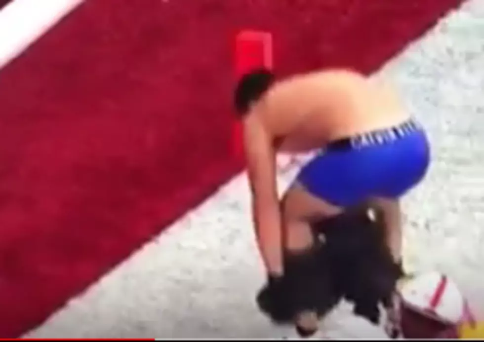 Would-Be WSU Mooner Couged-It In End Zone: Undies Stay On [VIDEO]