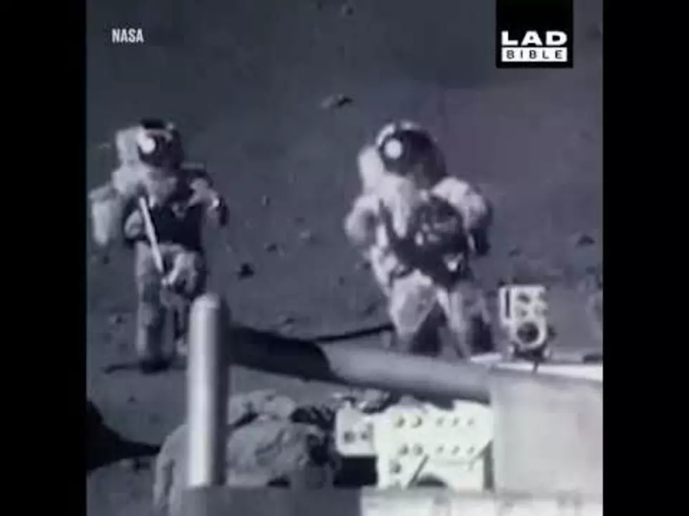 Moon Landing Footage Sped Up Is Hilarious!