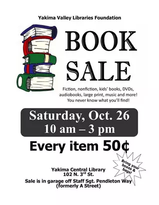 Yakima Library Book Sale Tomorrow - All Items $.50 Cents