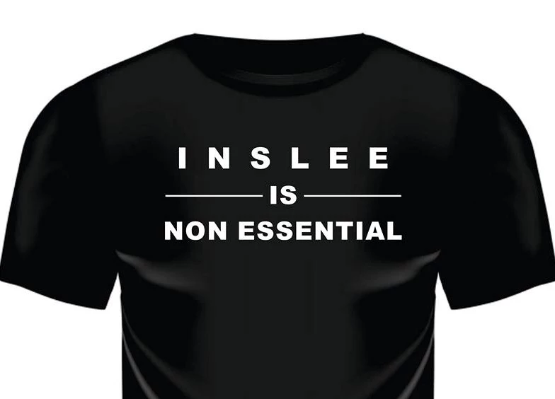 inslee is non essential t shirt