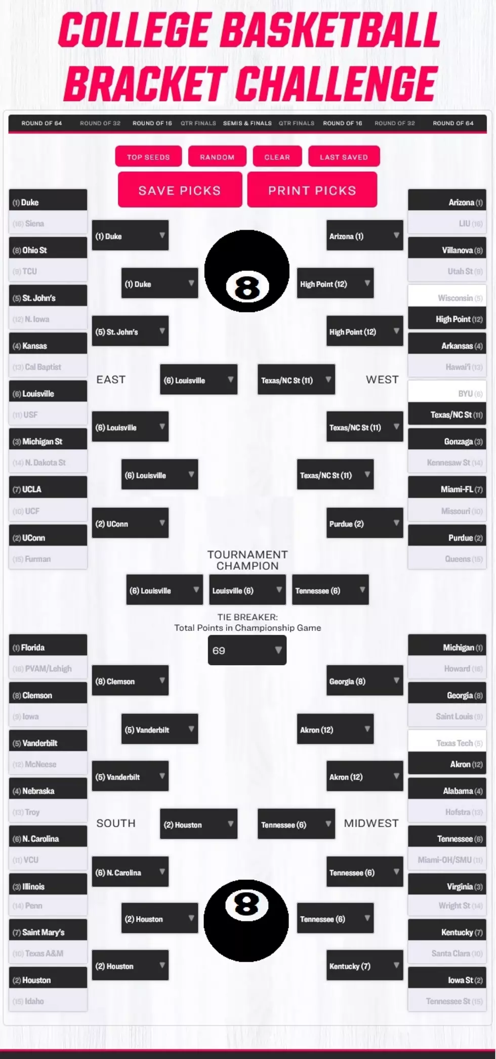 sports brackets