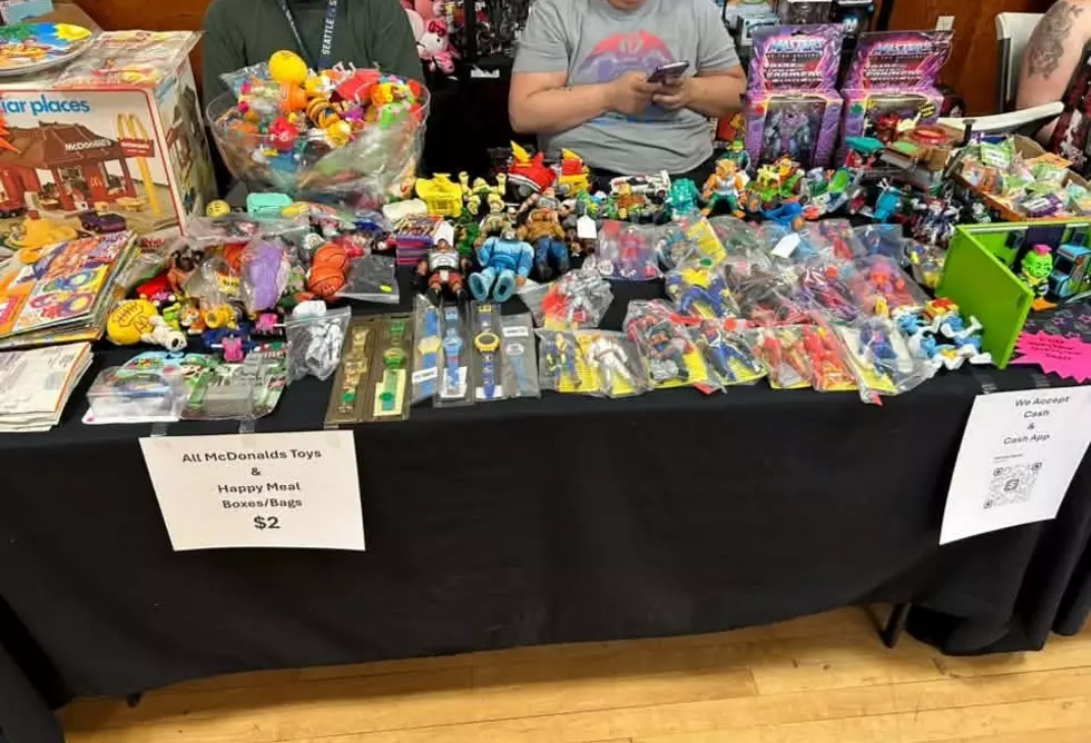 toys on a table.