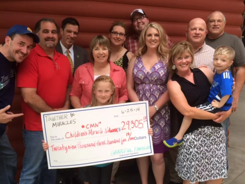 Presenting a Check for $29,305 to the Children’s Miracle Network [VIDEO]