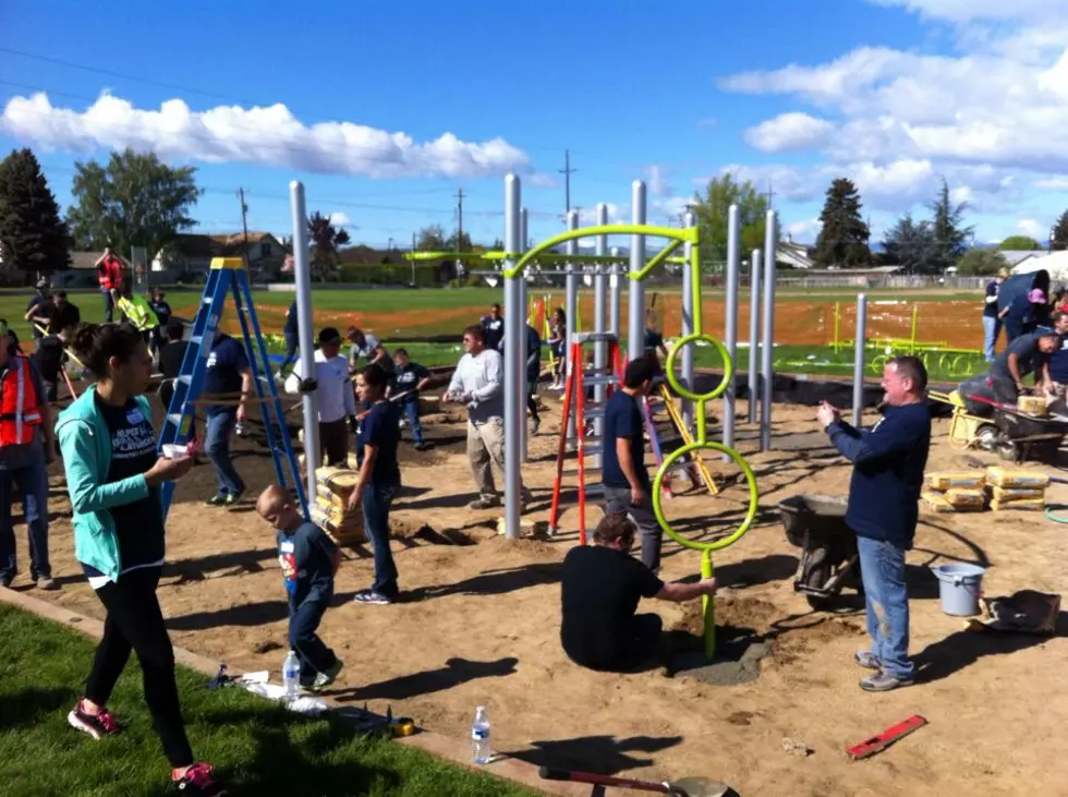Volunteers Help Build Whitney Elementary’s New Playground [PHOTOS]