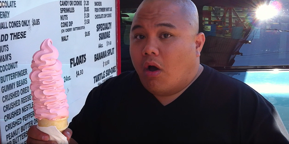 Baby Joel Tried the Large Soft Serve at Ron’s Tacos and Burgers for the First Time