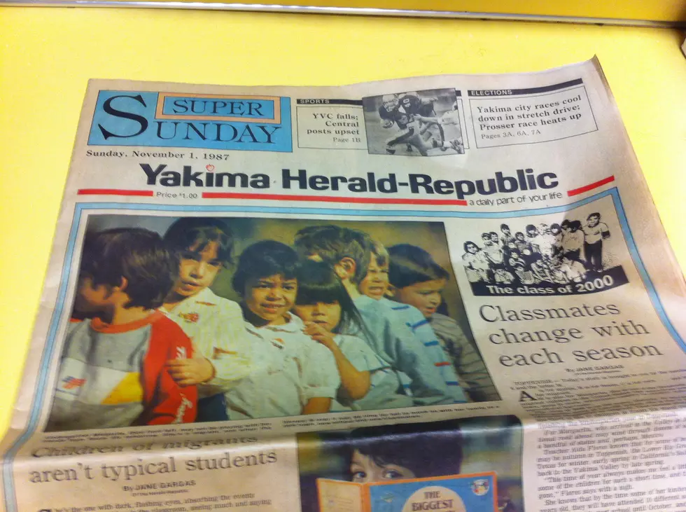 Looking Through a Yakima Herald-Republic Dated Nov. 1, 1987