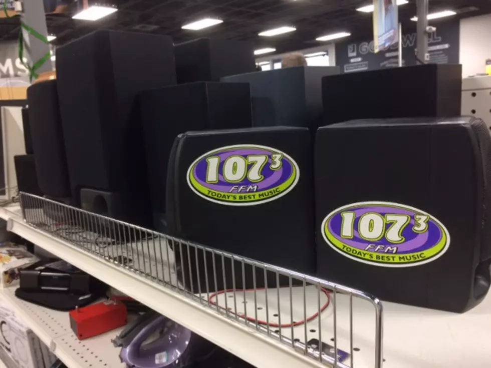 The Stuff you Find at Goodwill! Found a Stereo with Old ‘107.3 FFM’ Stickers