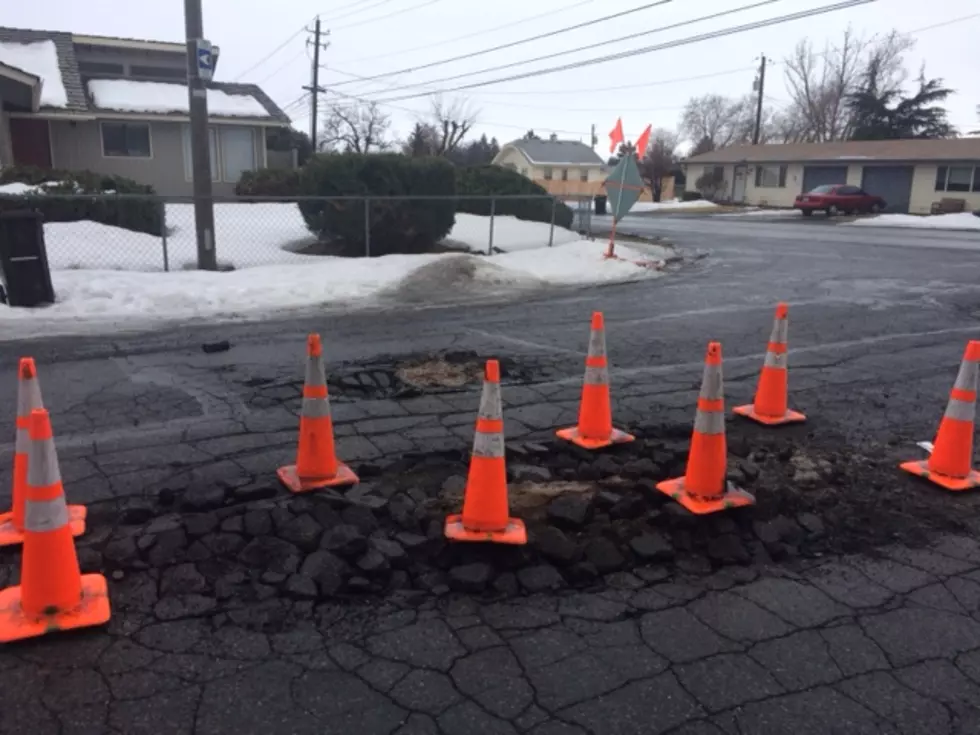Melting Snow, Rain and Large Vehicles are Destroying our Yakima Roads