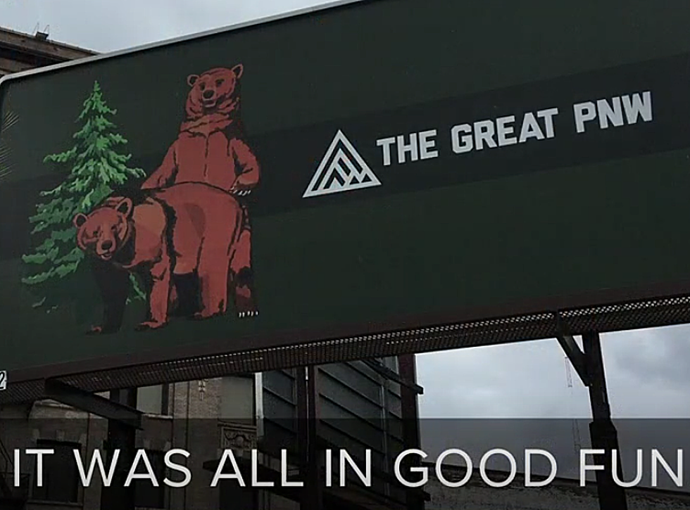 Spokane Billboard Depicting Two Bears Getting Busy Taken Down