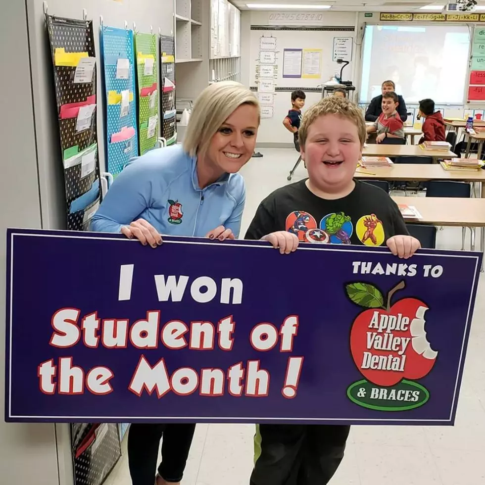 Congratulations to Kaidyn for winning student of the month!