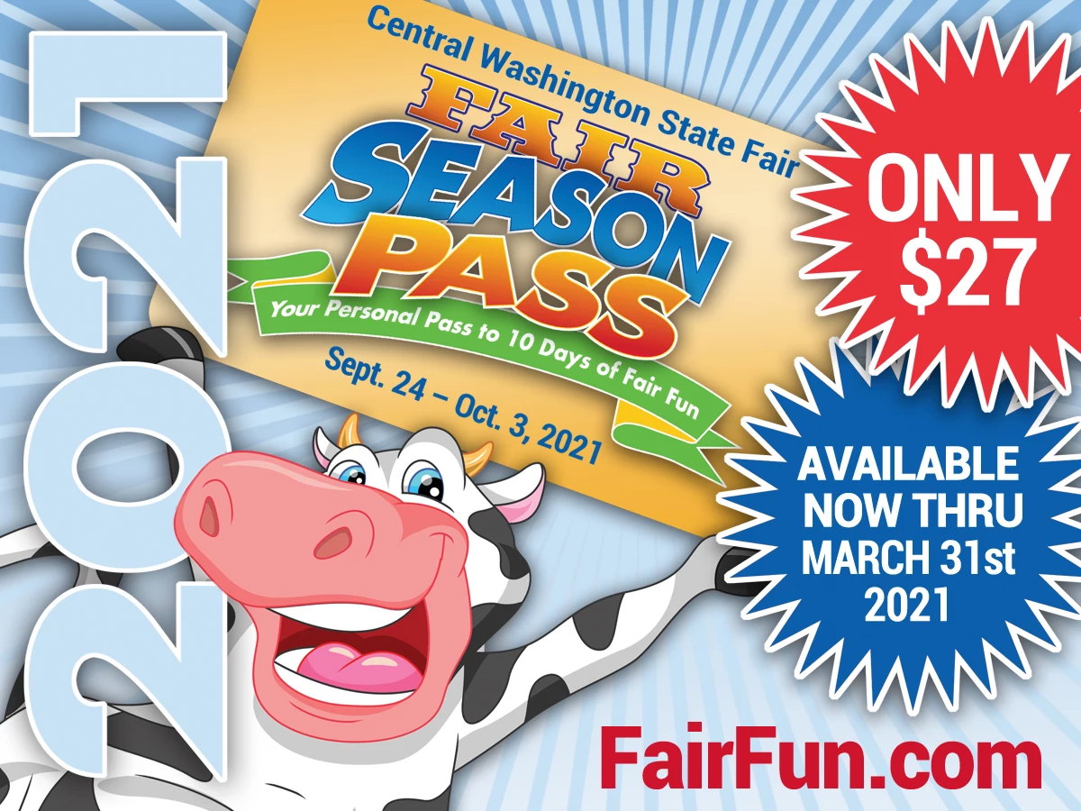 Central Washington State Fair Season Pass Available Through March