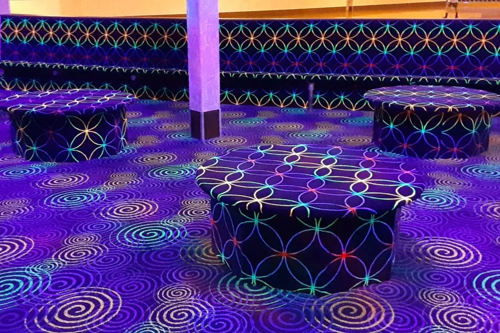 The new carpetting at Skateland