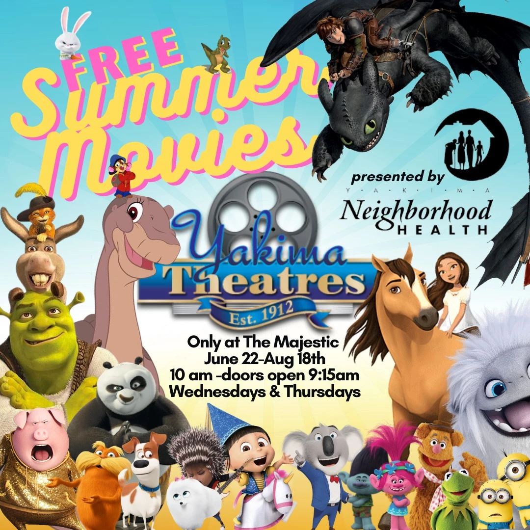 Will You Go to the Free Summer Movies Series at Yakima Theatres?