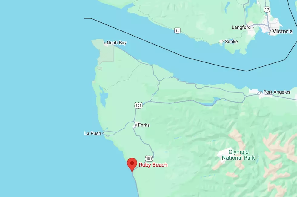 Map of Ruby Beach via Google Maps