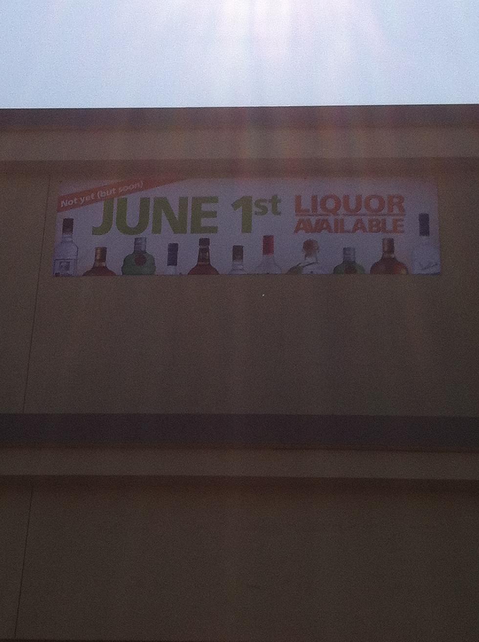 First Sign of Liquor Coming to Grocery Stores