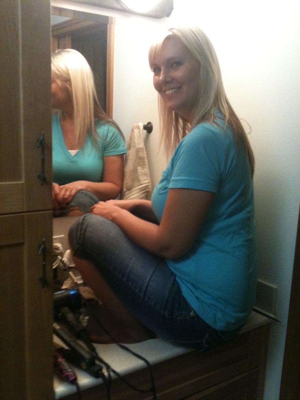 My Secret is Out &#8230; I Sit in the Sink to Apply my Makeup
