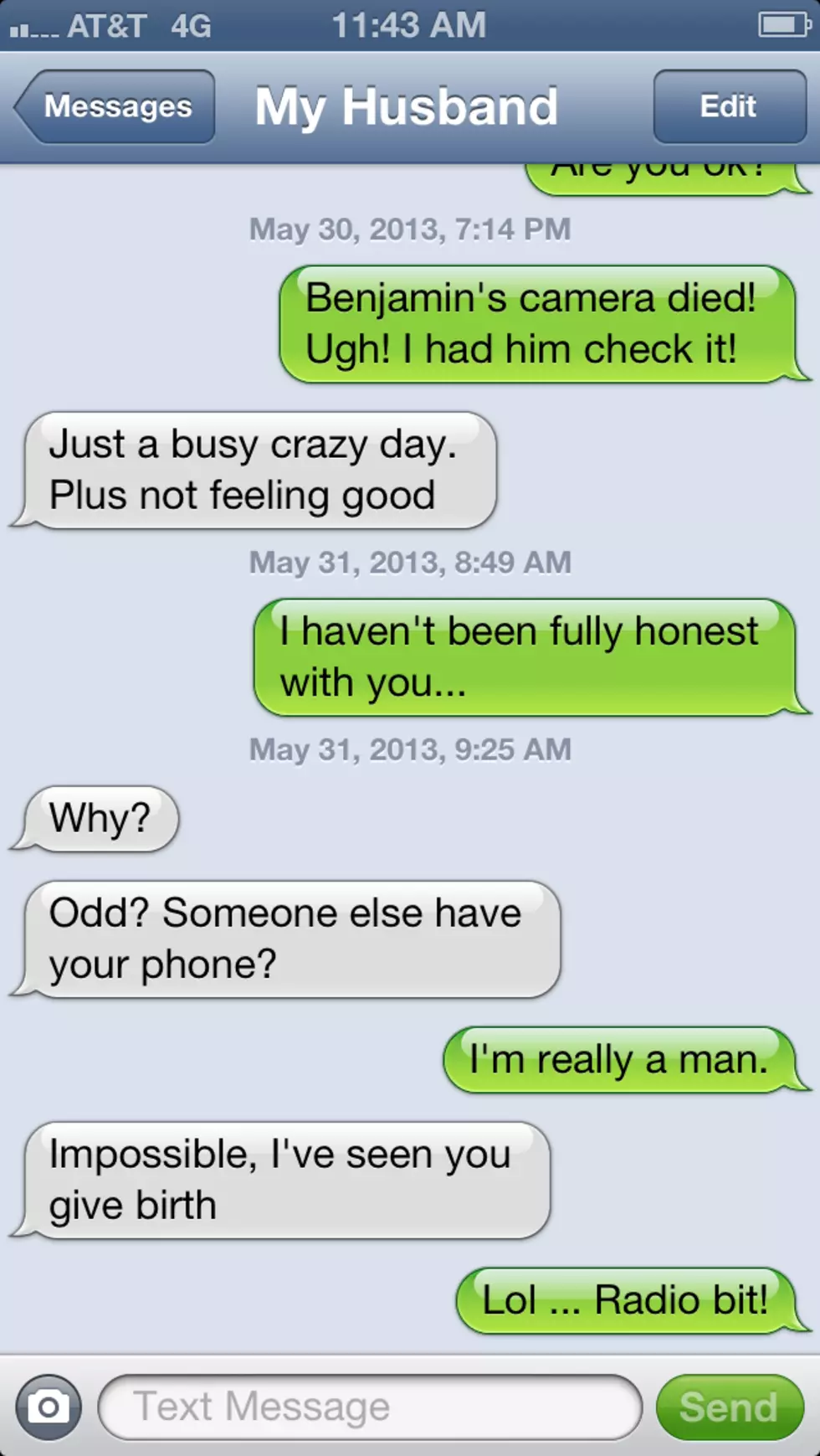 We Tried A Text Prank On My Husband